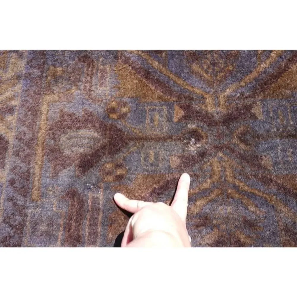 Vintage Antique WORN Distressed Turkish Caucasian Wool Prayer Rug 6.5'x3.5'